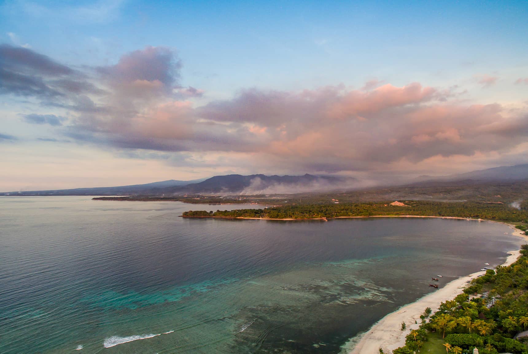 View towards the Gili Islands