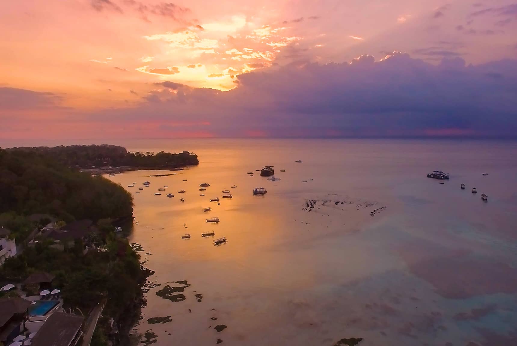 Lembongan Island Beach Villas - sunset