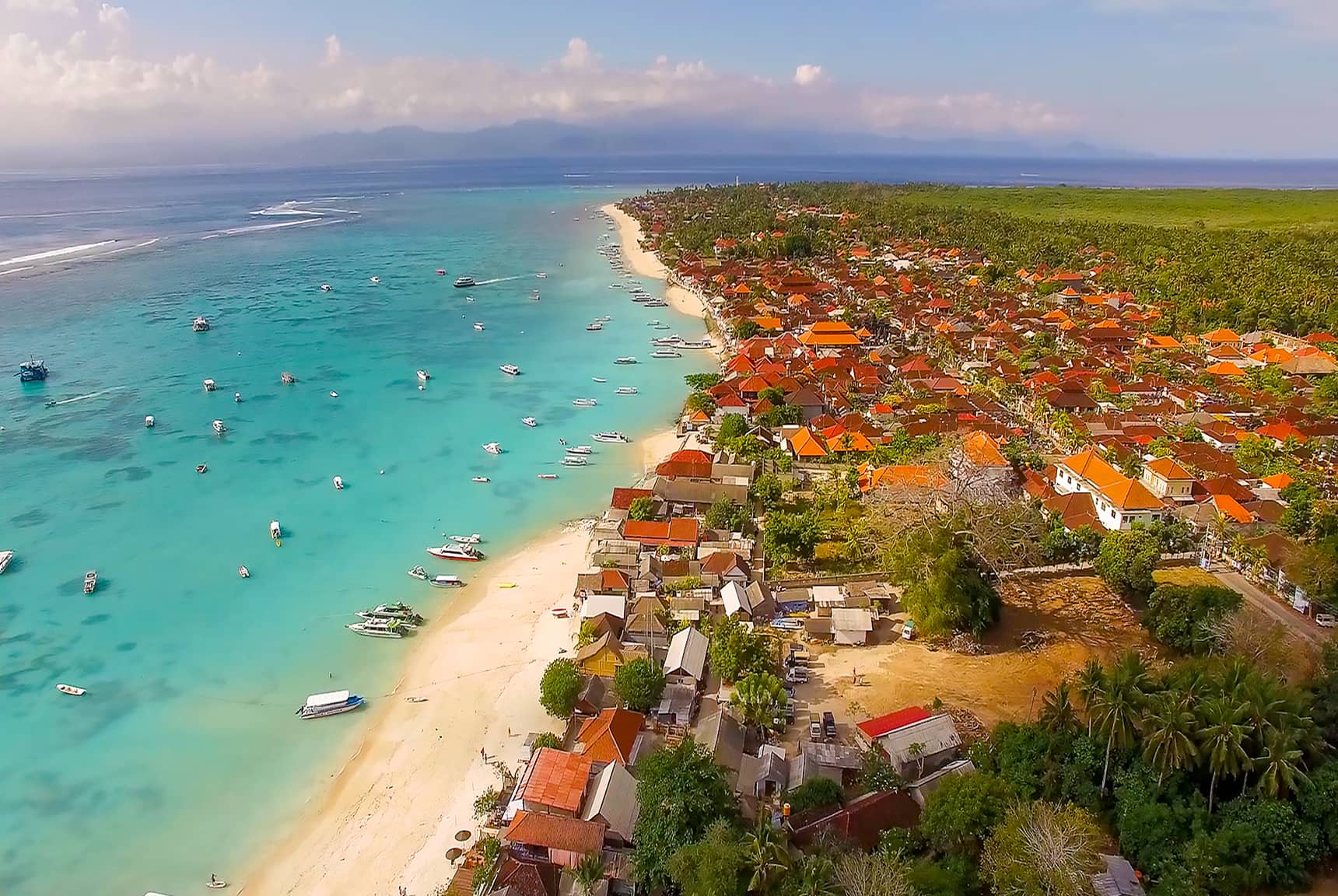 Lembongan Island Beach Villas - harbor views