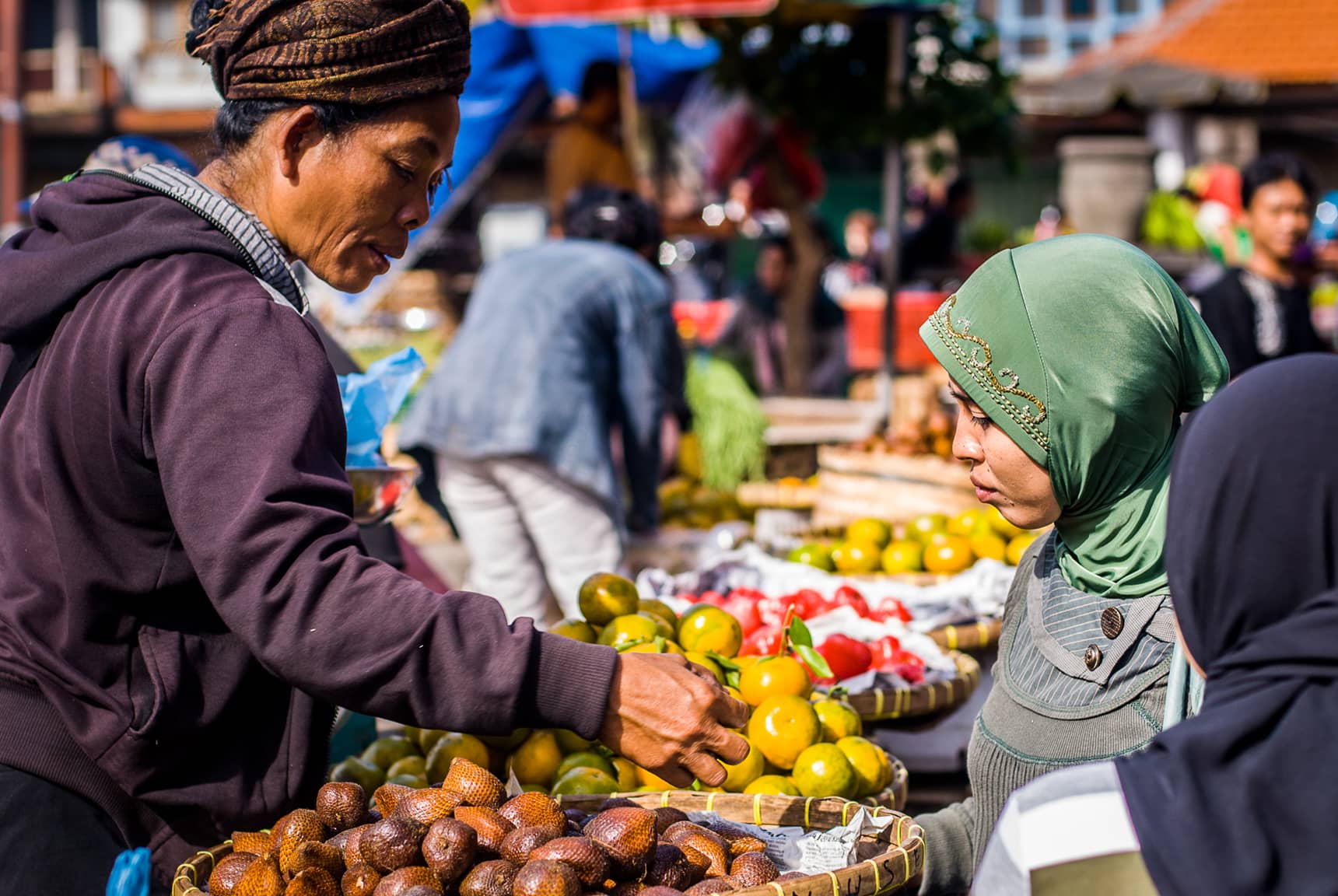 Professional photos of traditional markets in Bali Indonesia