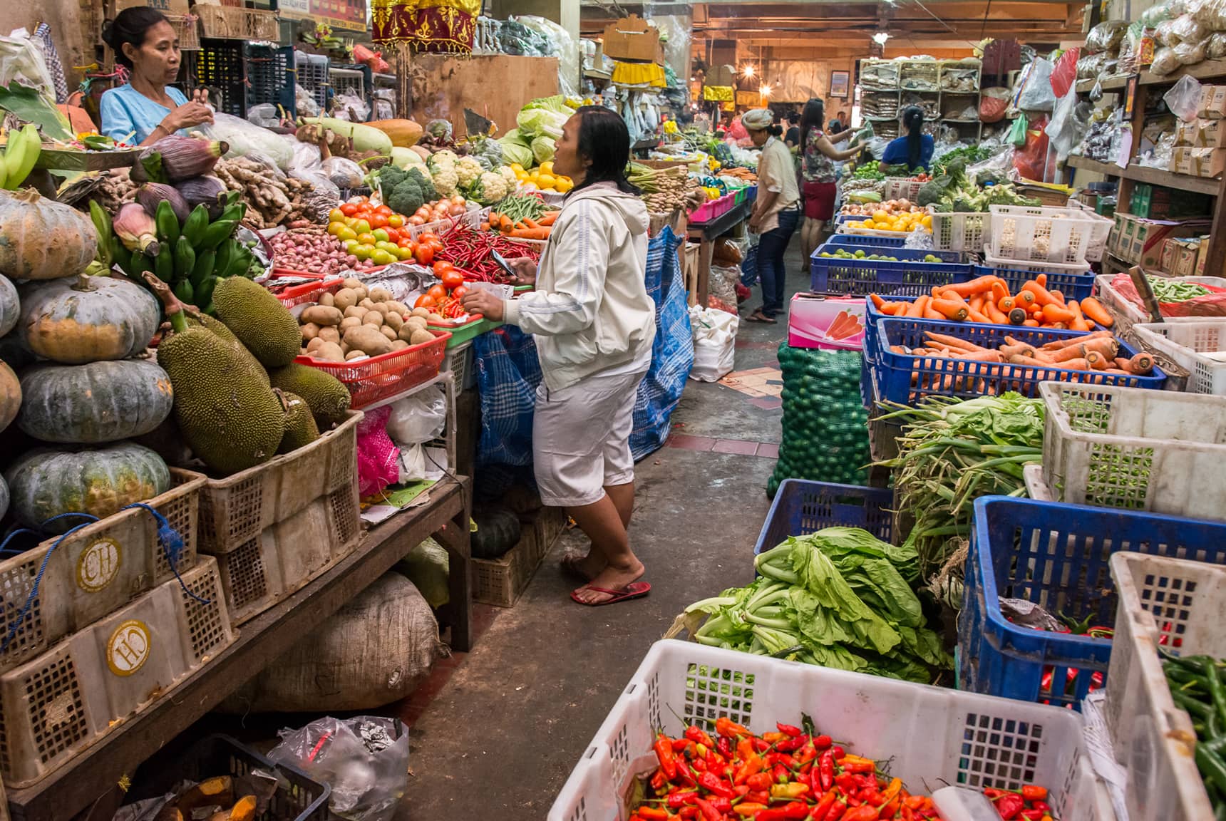 Professional photos of traditional markets in Bali Indonesia