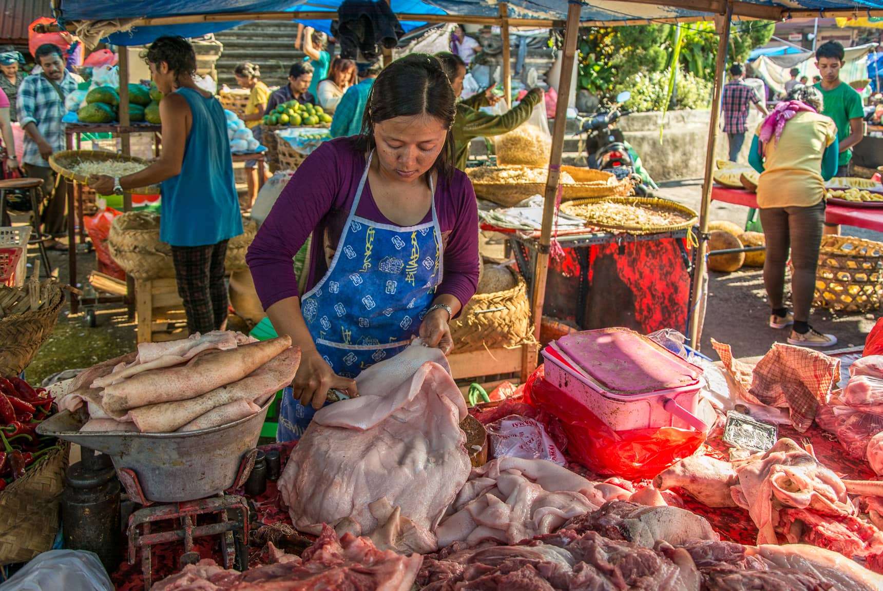 Professional photos of traditional markets in Bali Indonesia