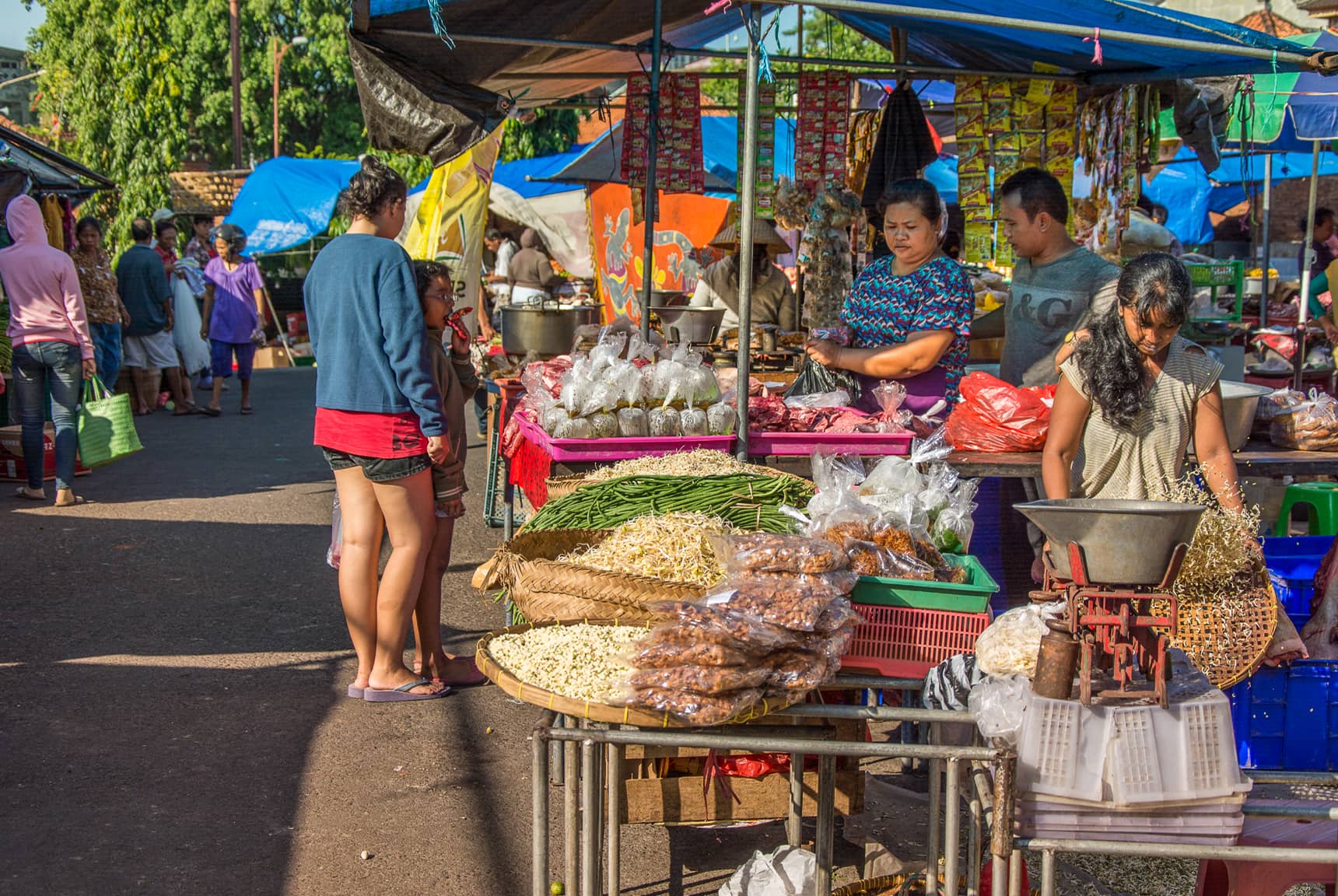 Professional photos of traditional markets in Bali Indonesia