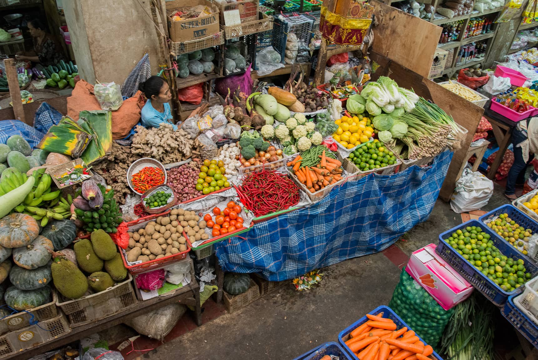 Professional photos of traditional markets in Bali Indonesia