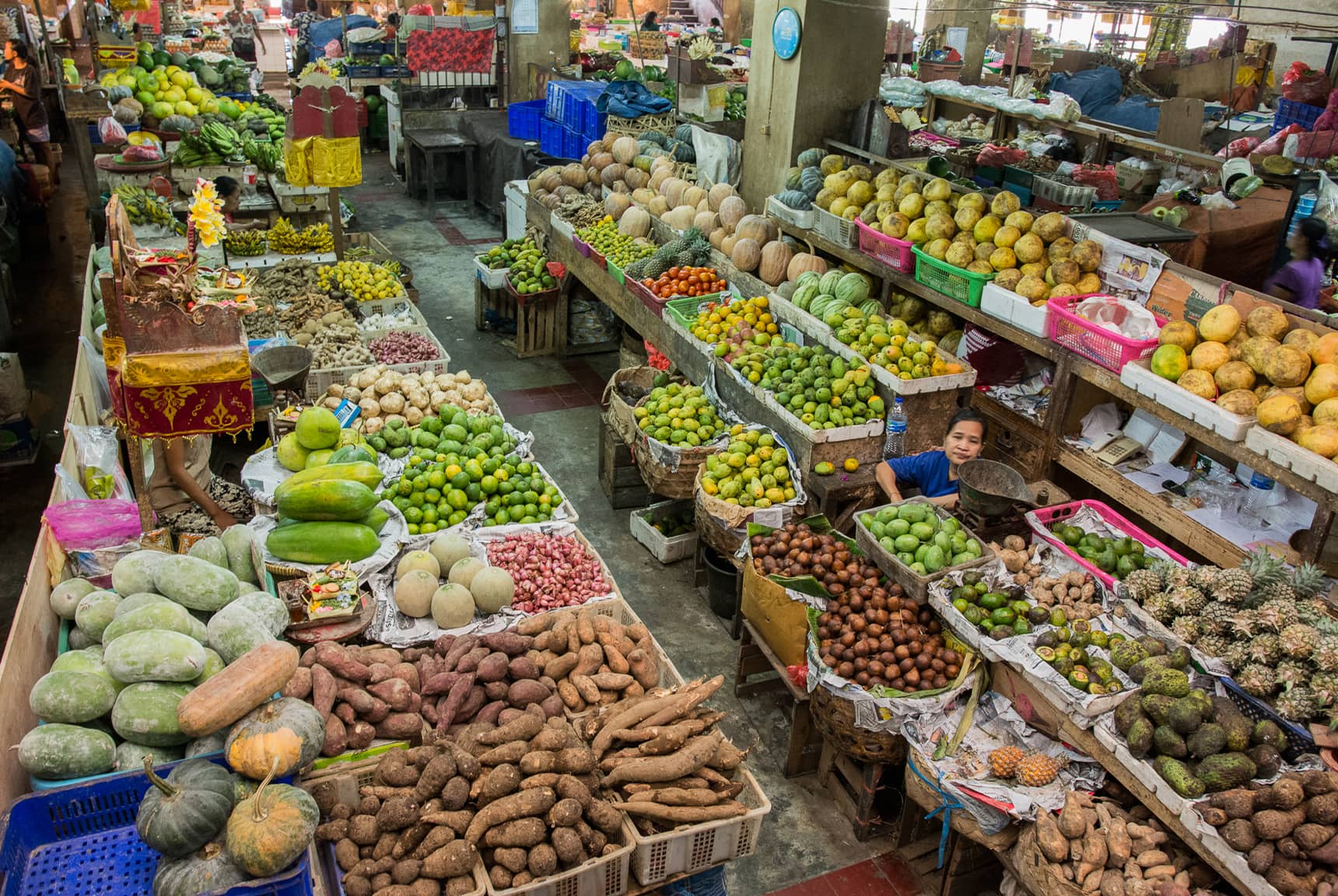 Professional photos of traditional markets in Bali Indonesia