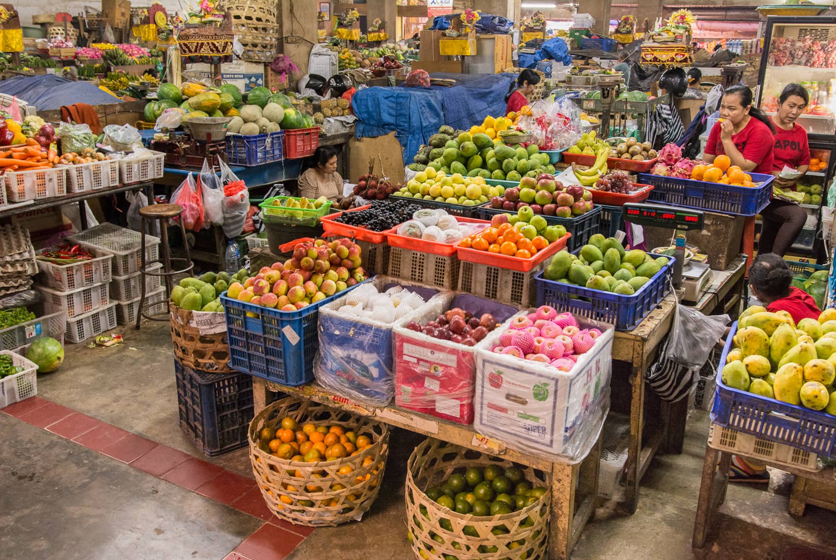 Professional photos of traditional markets in Bali Indonesia