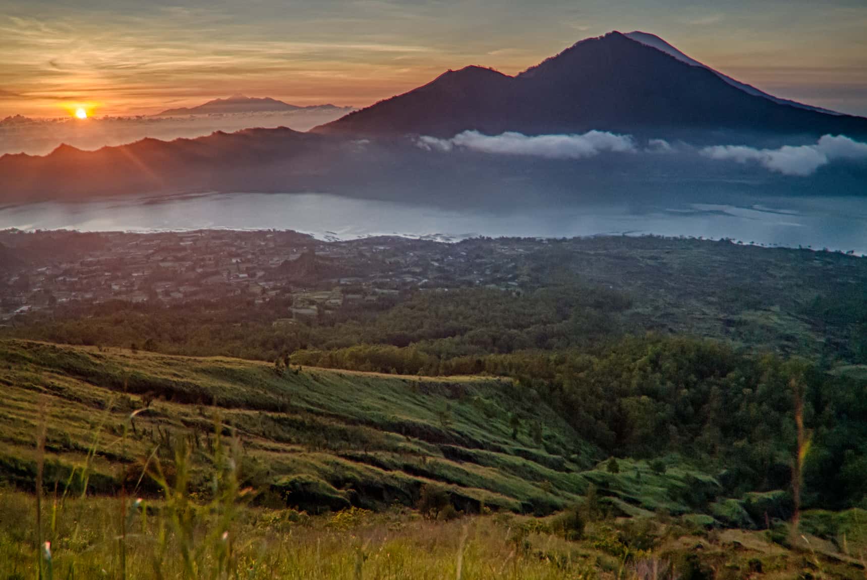 Professional photos of sunsets in Bali Indonesia - near Bedugul