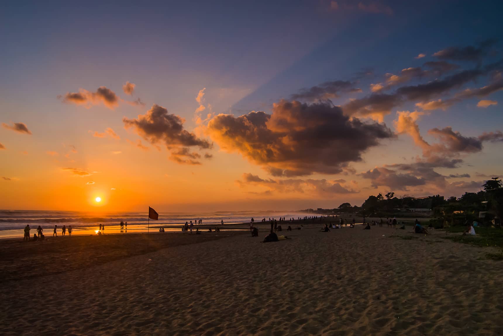 Professional photos of sunsets in Bali Indonesia - Seminyak Beach