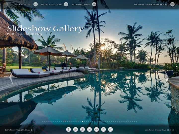 Custom mobile app for luxury hotels and villas - Bali's Finest Villas