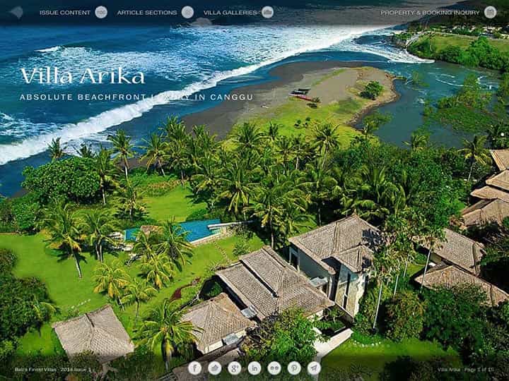 Custom mobile app for luxury hotels and villas - Bali's Finest Villas