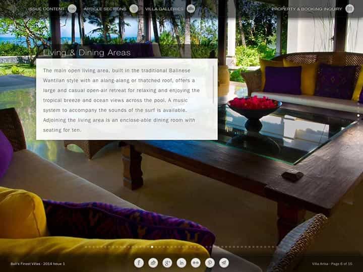 Custom mobile app for luxury hotels and villas - Bali's Finest Villas