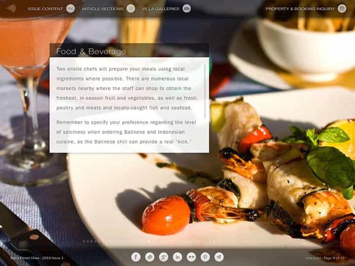 Custom mobile app for luxury hotels and villas - Bali's Finest Villas