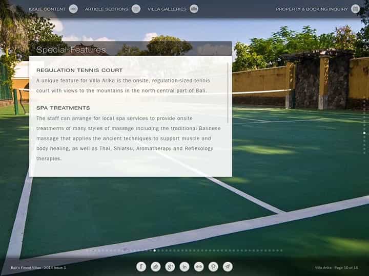 Custom mobile app for luxury hotels and villas - Bali's Finest Villas