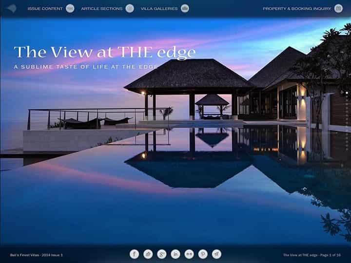 Custom mobile app for luxury hotels and villas - Bali's Finest Villas