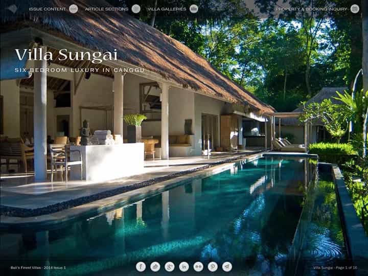 Custom mobile app for luxury hotels and villas - Bali's Finest Villas