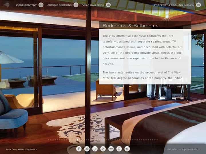 Custom mobile app for luxury hotels and villas - Bali's Finest Villas