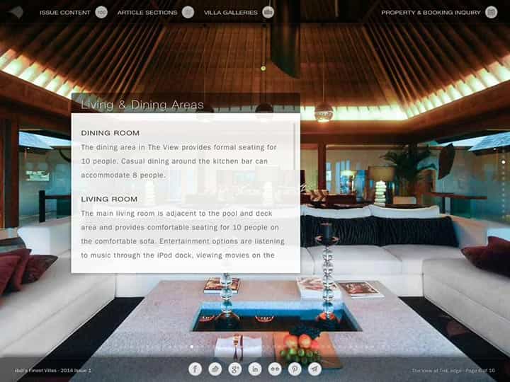 Custom mobile app for luxury hotels and villas - Bali's Finest Villas