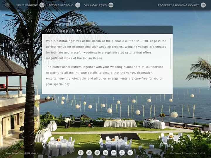 Custom mobile app for luxury hotels and villas - Bali's Finest Villas