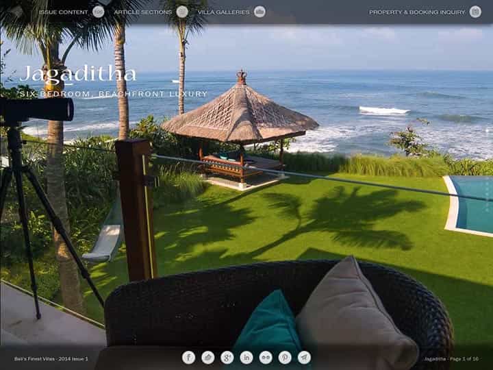 Custom mobile app for luxury hotels and villas - Bali's Finest Villas