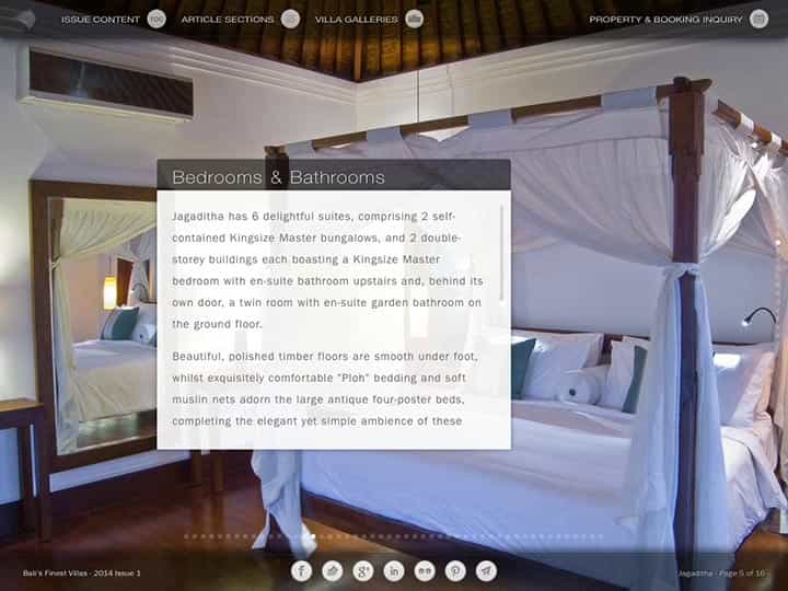 Custom mobile app for luxury hotels and villas - Bali's Finest Villas