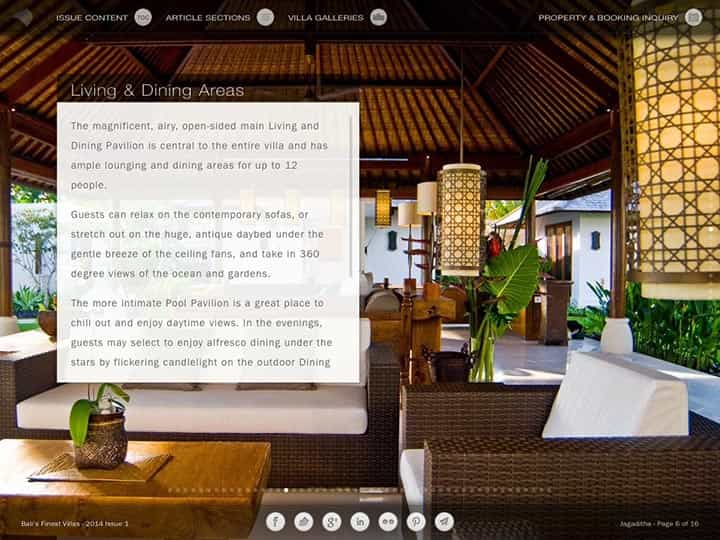 Custom mobile app for luxury hotels and villas - Bali's Finest Villas