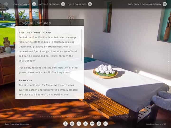 Custom mobile app for luxury hotels and villas - Bali's Finest Villas