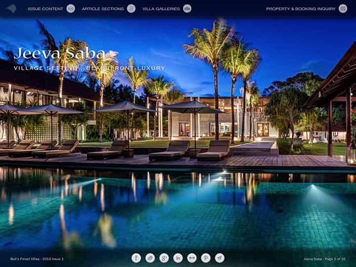 Custom mobile app for luxury hotels and villas - Bali's Finest Villas