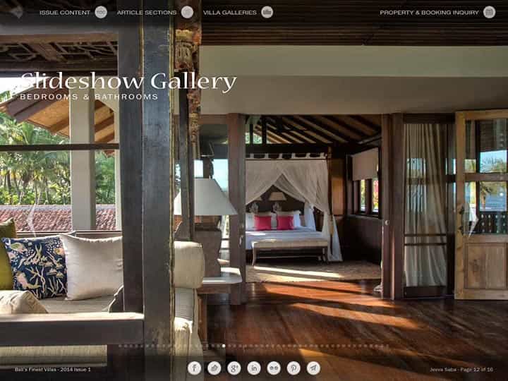 Custom mobile app for luxury hotels and villas - Bali's Finest Villas