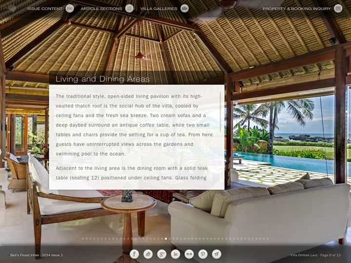 Custom mobile app for luxury hotels and villas - Bali's Finest Villas