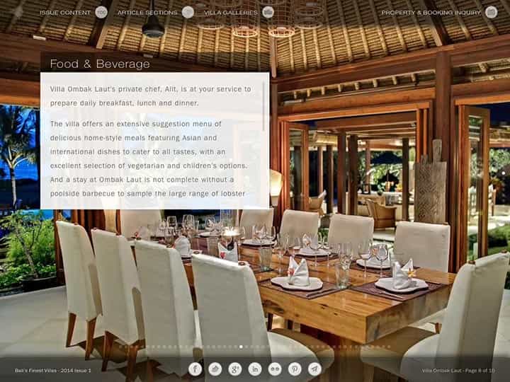 Custom mobile app for luxury hotels and villas - Bali's Finest Villas