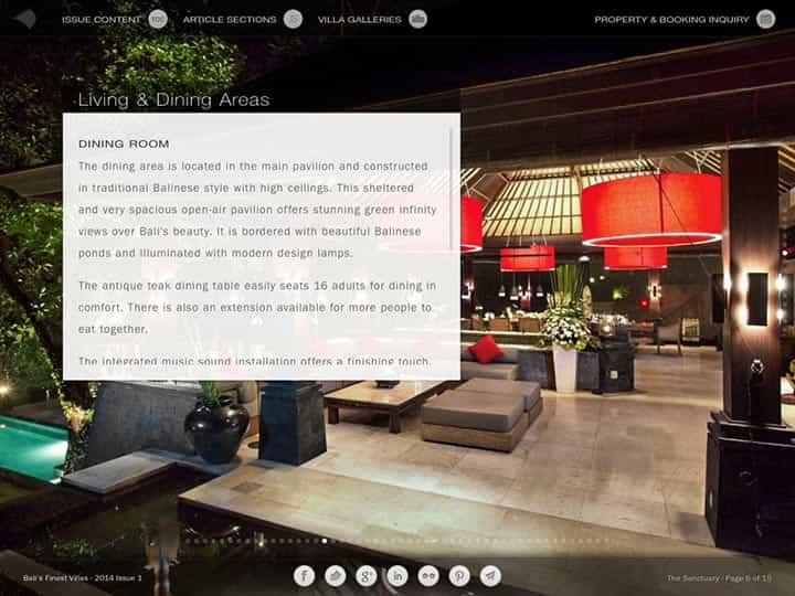 Custom mobile app for luxury hotels and villas - Bali's Finest Villas
