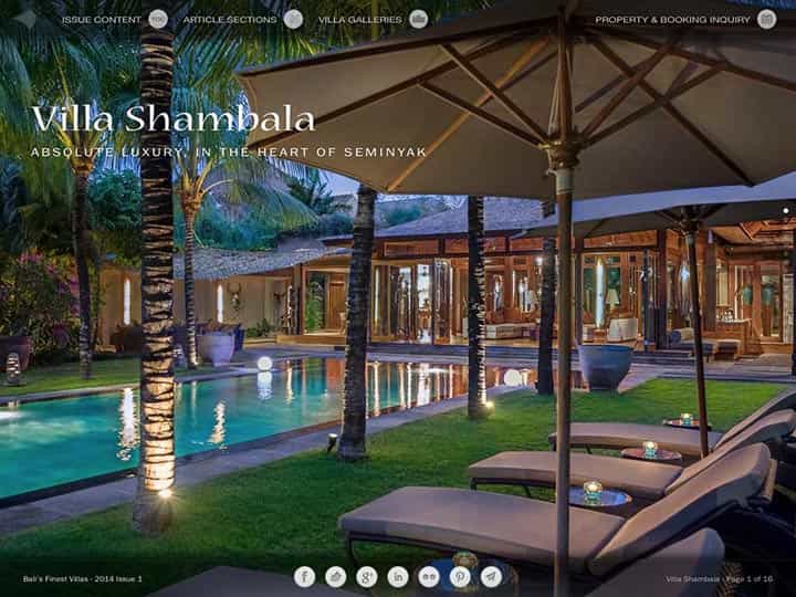 Custom mobile app for luxury hotels and villas - Bali's Finest Villas