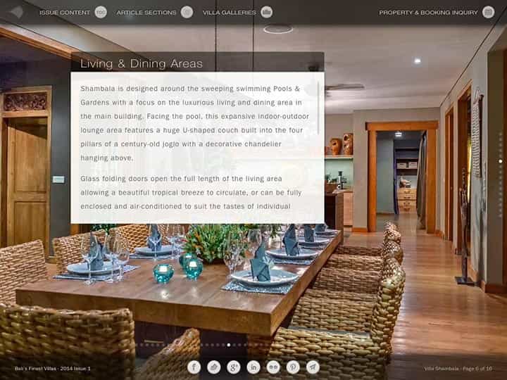 Custom mobile app for luxury hotels and villas - Bali's Finest Villas