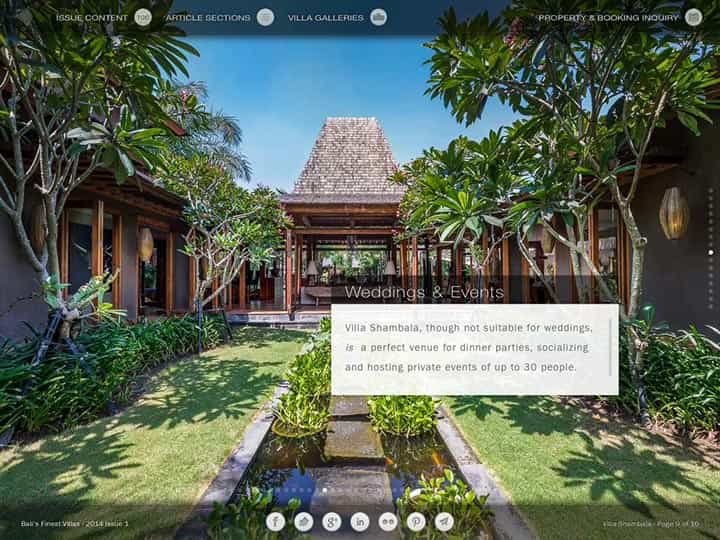 Custom mobile app for luxury hotels and villas - Bali's Finest Villas