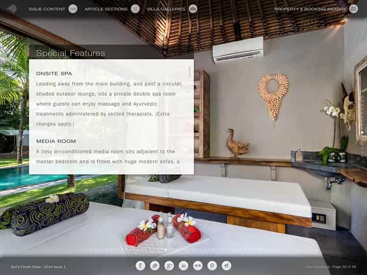 Custom mobile app for luxury hotels and villas - Bali's Finest Villas