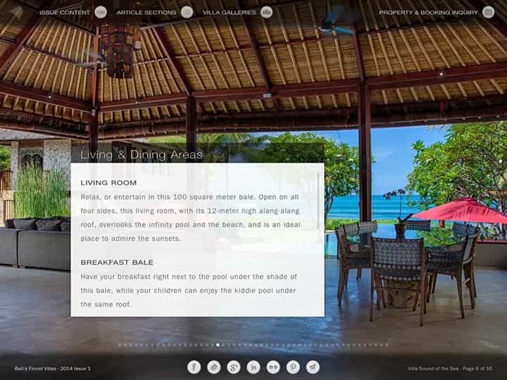 Custom mobile app for luxury hotels and villas - Bali's Finest Villas