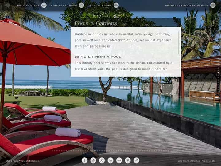 Custom mobile app for luxury hotels and villas - Bali's Finest Villas