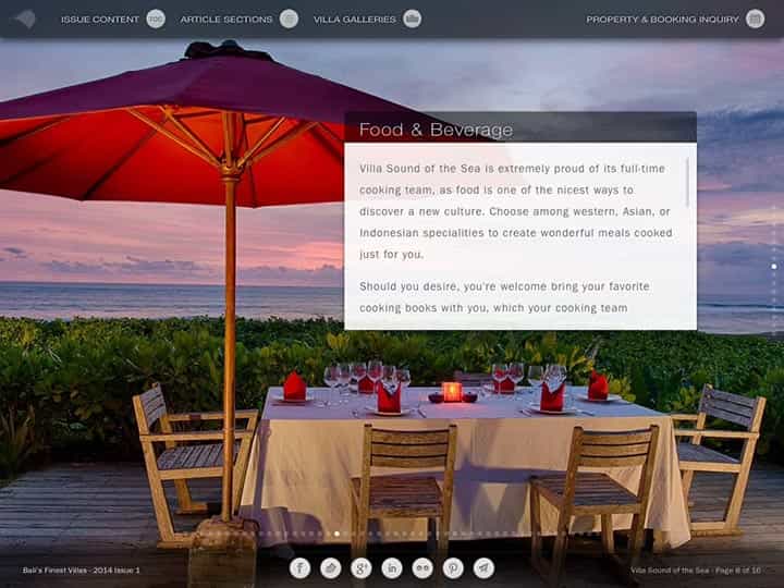 Custom mobile app for luxury hotels and villas - Bali's Finest Villas