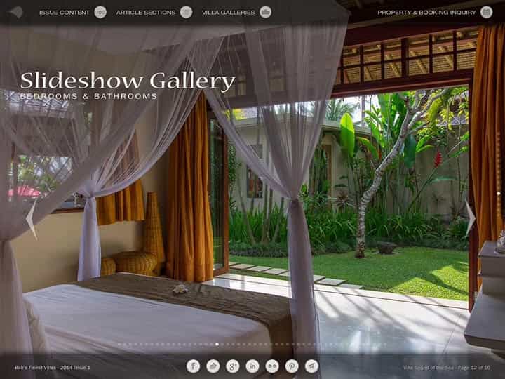 Custom mobile app for luxury hotels and villas - Bali's Finest Villas