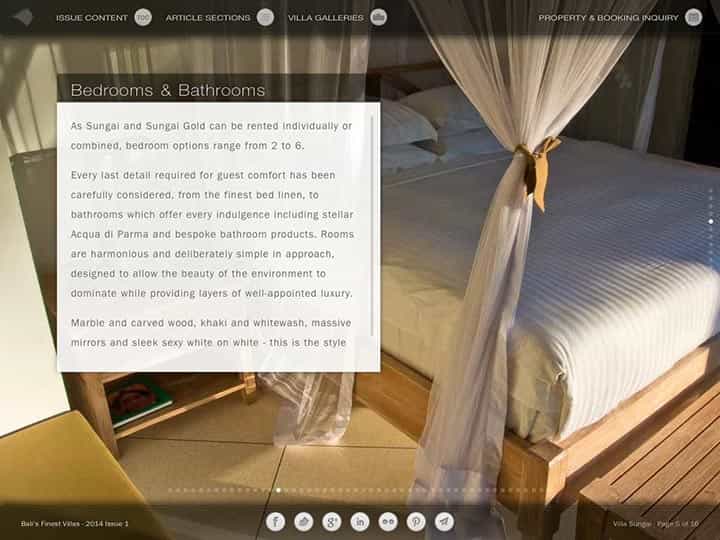 Custom mobile app for luxury hotels and villas - Bali's Finest Villas