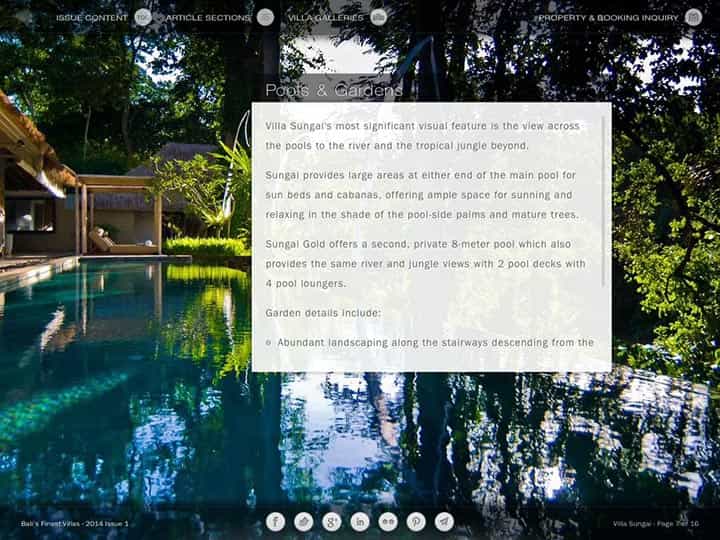 Custom mobile app for luxury hotels and villas - Bali's Finest Villas
