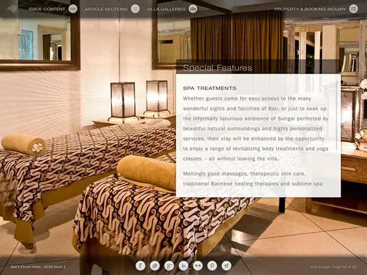 Custom mobile app for luxury hotels and villas - Bali's Finest Villas